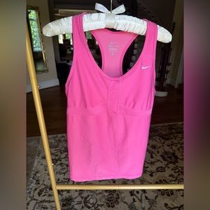 Bubblegum pink Nike workout tank top